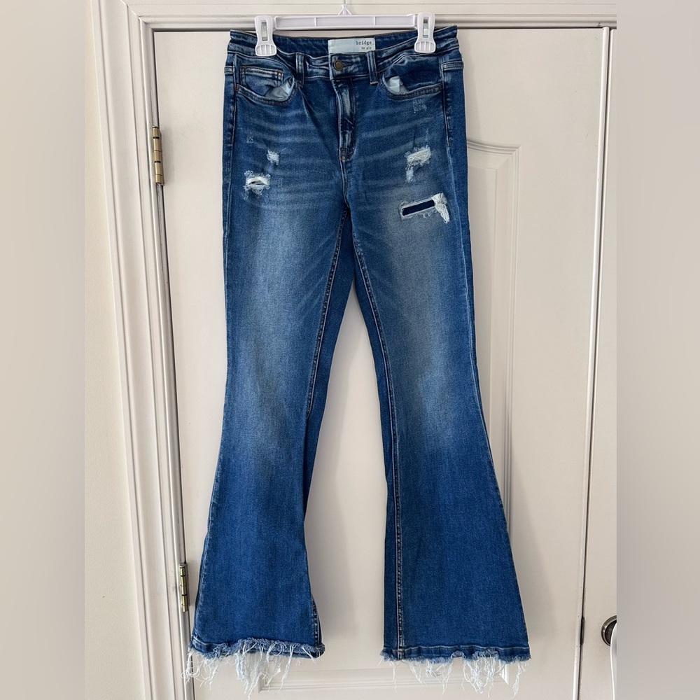 Buckle Bridge by Gly Flare Women’s Jeans - Blue